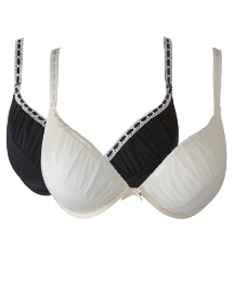 Shapely Figures Ivory Black Julie Bras
