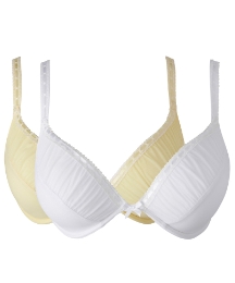 Shapely Figures Lemon White Julie Bras