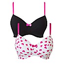 Shapely Figures White Black Bra Pack