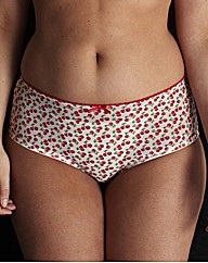 Simply Yours Cherry Print Black Knickers