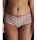 Simply Yours Cherry Print Black Knickers