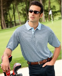 Glenmuir Herringbone Polo Shirt