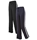 Body Star Pack Of 2 Dance Pants 28in