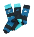 Boxfresh Blue Pack of 3 Stripe Socks