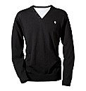 Jacamo Button Neck Jumper