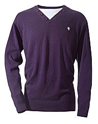 Jacamo Button Neck Jumper