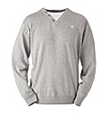 Jacamo Button Neck Jumper