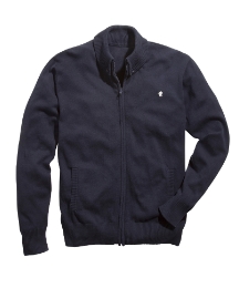Jacamo Rolled Collar Full Zip Cardigan