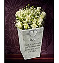 Graveside Memorial Dad Flowerpot