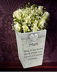 Graveside Memorial Mum Flowerpot