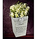 Graveside Memorial Mum Flowerpot