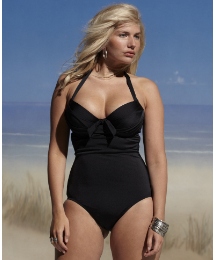 Pour Moi Azure Padded Halter Swimsuit