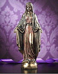 Bronzed Mary Figurine