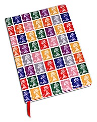 A5 Hardback Multicoloured Stamp Notebook