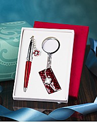 Set Of 2 Handbag Pens & Clutch Bags