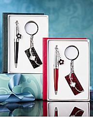 Set Of 2 Handbag Pens & Clutch Bags