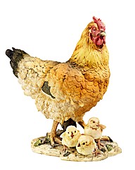 Hen and Chicks Figurine