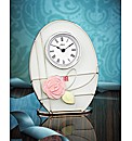 Mackintosh Style Glass & Wire Clock
