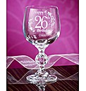 Personalised Birthday Wine Glass