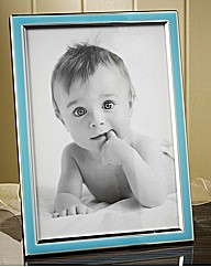 Blue and Silver Plated Photo Frame