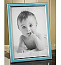 Blue and Silver Plated Photo Frame