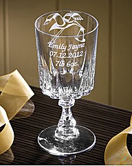 Personalised Christening Glass