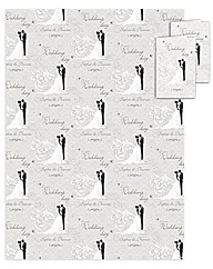 Personalised Silhouette Wedding Wrap