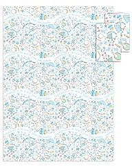Personalised Blue New Baby Gift Wrap