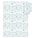 Personalised Blue New Baby Gift Wrap