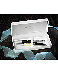 Personalised Mr & Mrs Pen Set