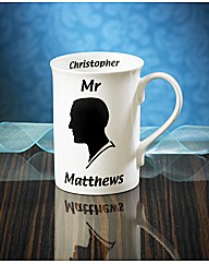 Personalised Mr Silhouette Mug