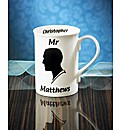 Personalised Mr Silhouette Mug