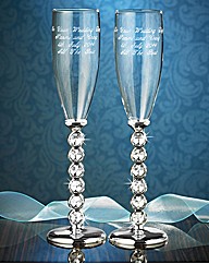 Personalised Silver Plated Flutes