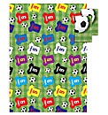 Personalised Football Birthday Wrap