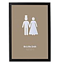 Personalised Mr & Mrs Poster