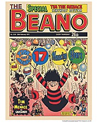 Beano Birthday Poster