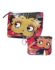 Betty Boop Purse & Make-up Bag Set