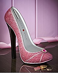 Sparkly Pink Shoe Money Box