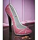 Sparkly Pink Shoe Money Box