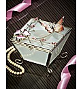 Pink Butterfly Trinket Box