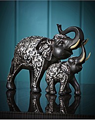 Elephant Mother & Baby Figure