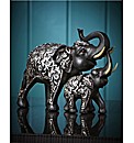 Elephant Mother & Baby Figure