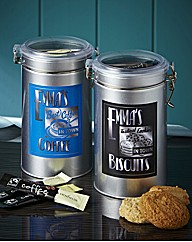 Personalised Coffee & Biscuit Tin Set