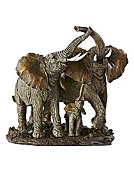 Elephant Family Figurine