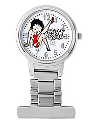 Betty Boop Silver Colour Nurses Watch