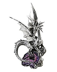 Silver Coloured Crystal Dragon