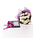 Avalanche Rose Bouquet and Chocolates