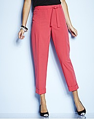 Belted Ankle Grazer Trousers Length 25in