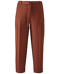 Petite Belted Ankle Grazer Trousers 22in