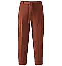 Petite Belted Ankle Grazer Trousers 22in